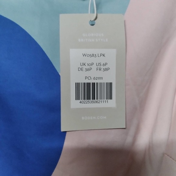 BODEN Pink Dress A Line Shift Petite 6 - Picture 6 of 13